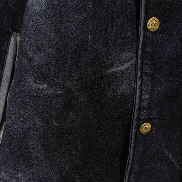 Pacific Flyer Embroidered Varsity Jacket Faux Suede XXL VTG 90s Streetwear - Picture 10 of 16